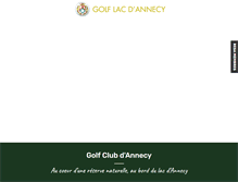 Tablet Screenshot of golf-lacannecy.com